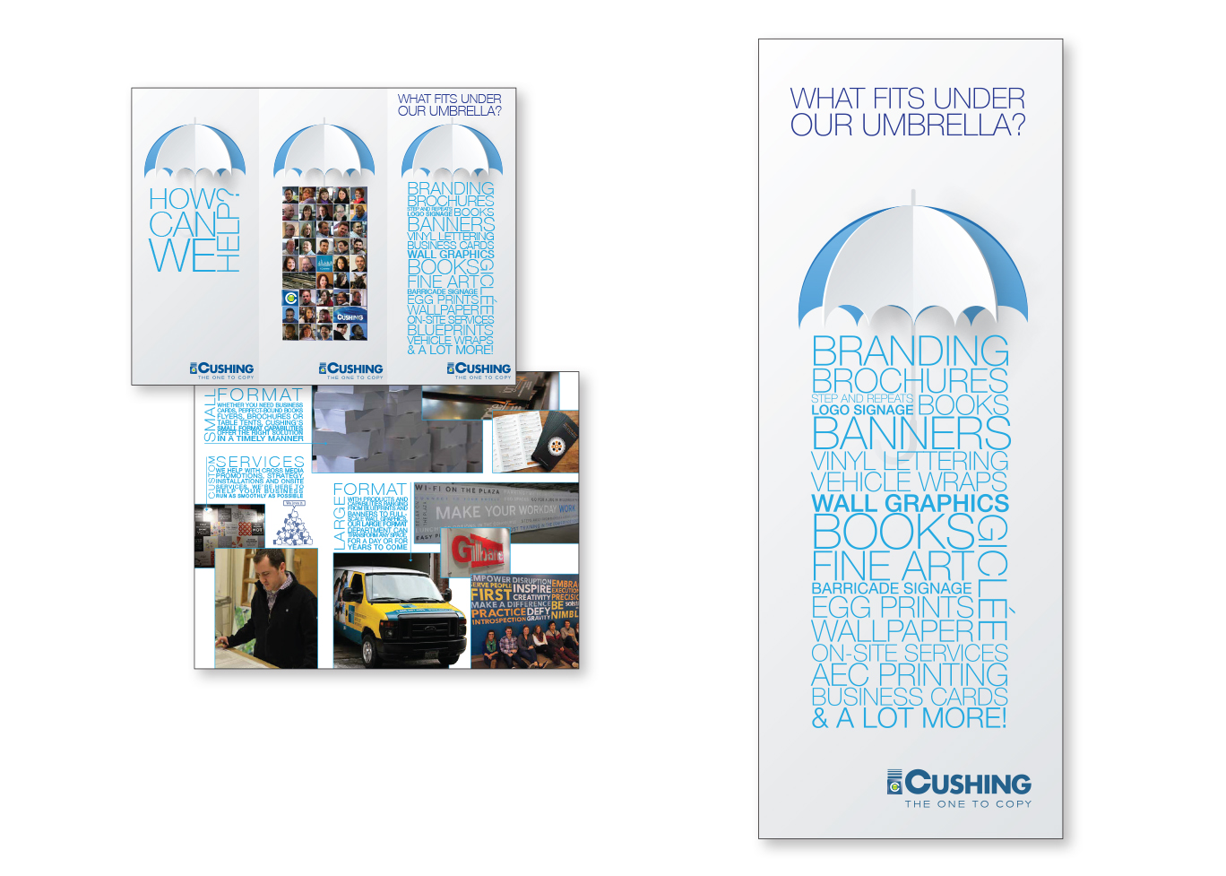 Cushing Umbrella Art Direction Design Production Project Management Copywriting